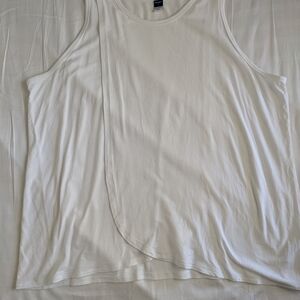 Women's White Nursing Sleeveless Top